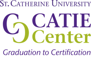 St. Catherine University CATIE Center Graduation to certification logo